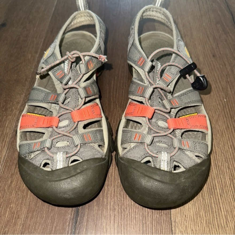Keen Women's Trail Sandals CD-V 010115‎ Gray Orange Sz 7.5 US